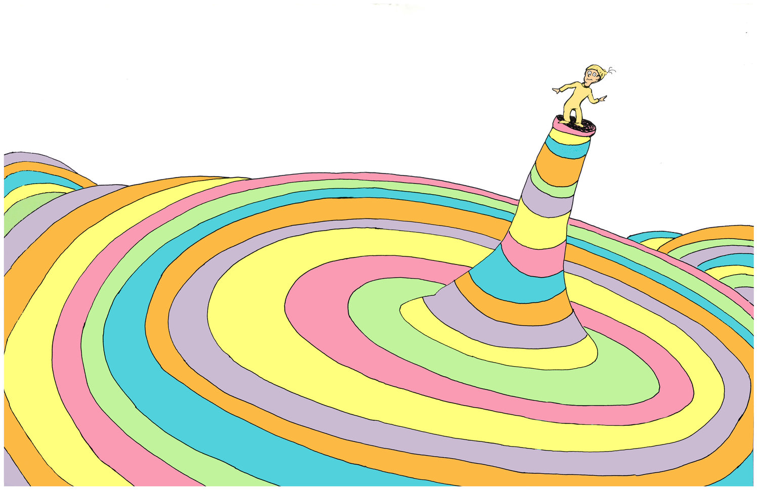 Oh, the Places You'll Go! Cover Illustration — The Art of Dr. Seuss